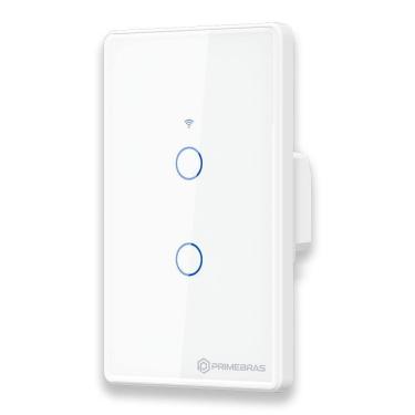 Imagem de Interruptor Inteligente 2 Botões Primebras Branco 110V 220V