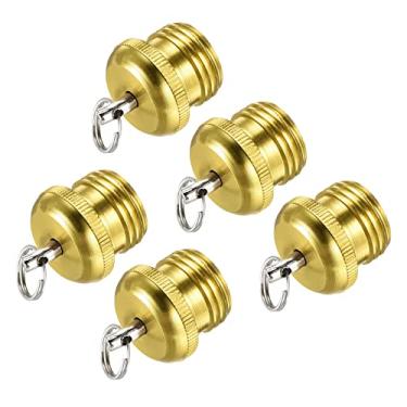 Imagem de Copo de extremidade de vara de pesca de 12,5 mm de diâmetro, 5 peças de protetor banhado a cobre para reparo de construção de varas