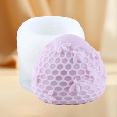 Imagem de Molde de vela de silicone de favo de mel, moldes de vela de abelha de abelha molde de fundição de resina de colmeia para fazer velas, decoração de casa, molde de cera de abelha, artesanato de argila