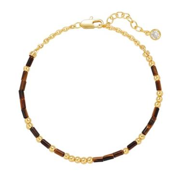 Imagem de Pulseira feminina dourada delicada código Morse 6 pulseiras modernas simples joias artesanais minimalistas