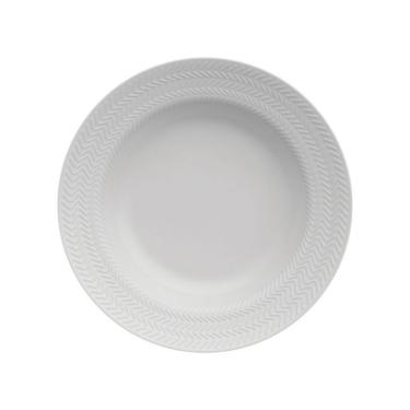 Imagem de Prato Fundo Chevron Branco 24 cm