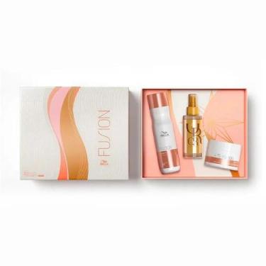Imagem de Kit wella fusion sh 250ml + masc 150ml + oil reflections 100ml