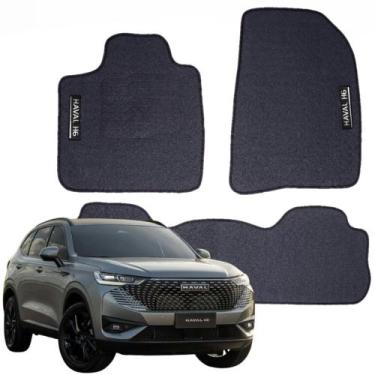 Imagem de Kit Completo 3 Peças Tapete Automotivos Específico GWM Haval H6 2022 A