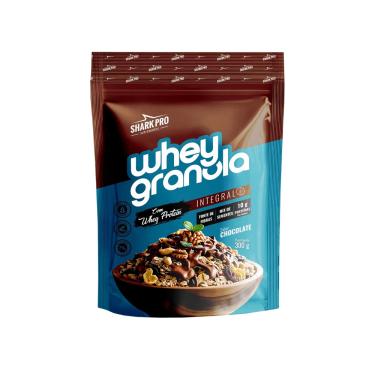 Imagem de Whey Granola 300g  Chocolate - Sharkpro Suplementos