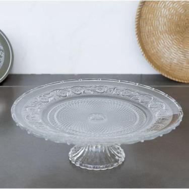 Imagem de Boleira Prato de Vidro com Pé Para Bolo 30cm Angel Lyor