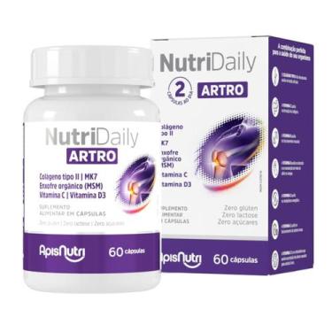 Imagem de NutriDaily ARTRO MSM 550mg 60 Cáps - ApisNutri