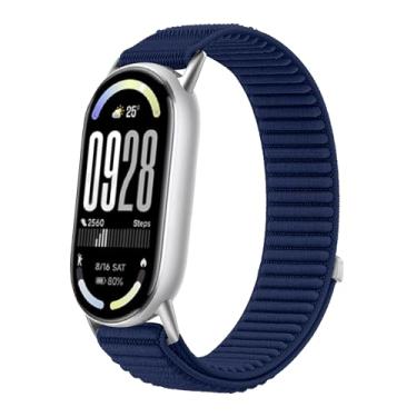 Imagem de HAOZHI Pulseira Compatível para Xiaomi Mi Band 10 9 8,Bracelete Correia Cinta Alça de Substituição de Nylon para Xiaomi Mi Smart Band 10,9,8 (Azul)