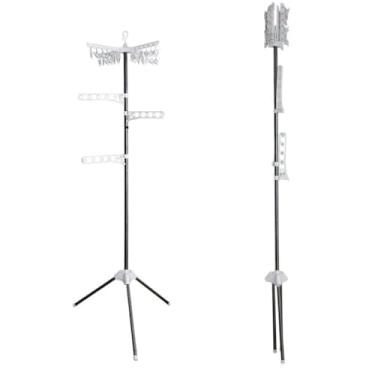 Imagem de Cabideiro Articulado com Braços Giratórios, Branco, para Parede