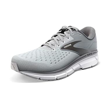 Imagem de Brooks Tênis de corrida masculino Dyad 11, Cinza/Preto/Branco, 12 Wide