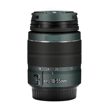 Imagem de EFS 18-55 3.5-5.6 Adesivo de lente de câmera para Canon EF-S 18-55 mm F3.5-5.6 III Película protetora de vinil decalque skin (verde turquesa)