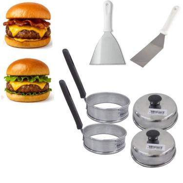 Imagem de Kit 6 Peças Lanchonete Hamburgueria Chapa Lanche Hambúrguer
