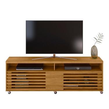 Imagem de Rack Bancada De Tv 65 Pol 182cm Tery Z10 Cumaru - Mpozenato