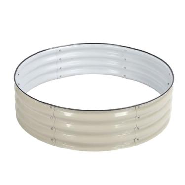 Imagem de Canteiro Elevado para Plantador Kits de Canteiro Elevado para Jardim Canteiro Elevado para Vegetais Flores Plantador de Caixas de Jardim Ao Ar Livre Oval Grande 11 Polegadas de