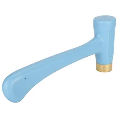Imagem de Martelo de couro DIY Feito à Mão Pressionando Artesanato Selo de Alfabeto Ferramentas Manuais de Percussão Cabeça de Latão Profissional Anti Afrouxamento Estrutura Roscada Leve