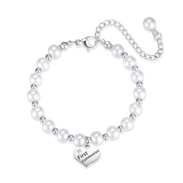 Imagem de DVAVA Pulseira de madrinha de madrinha, padrinho, afilhada, presentes de batismo, primeira comunhão, presentes de aniversário para meninas afilhadas, Medium, Cobre, Zircônia cúbica