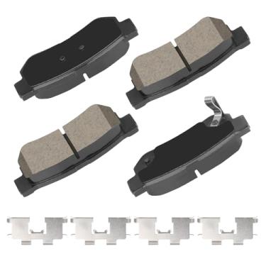 Imagem de HECHENQICHE Conjunto de pastilhas de freio a disco de cerâmica traseira, compatível com Hyundai Azera, Elantra, Santa Fe, Sonata, Tucson, XG300, XG350, Kia Amanti, Magentis, Optima e para Sportage