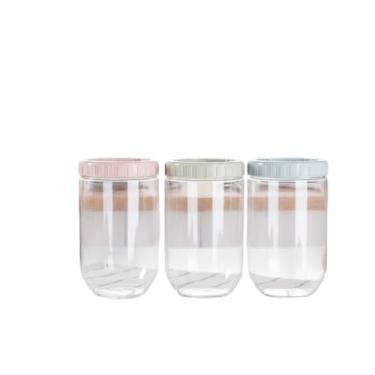 Imagem de Conjunto 3 Potes Plástico Com Tampa - Sortida