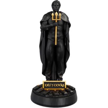 Imagem de Estátua Exu 7 Covas Umbanda Candomblé (Cor Aurum Noctis)