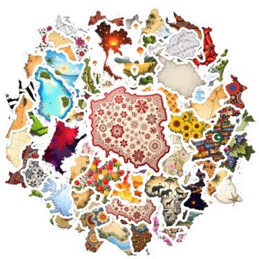 Imagem de 70 peças, mapas, países, geografia, viagem, aventura, decalques country, adesivos históricos, adesivos para notebook, bagagem, celular, copo, guitarra, laptop, capacete, skate