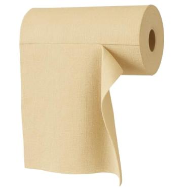 Imagem de Rolo de Microfibra Com Panos Roll 30x30cm 200GSM Amarelo (C/ 12 Panos) produtos de limpeza para Limpeza Geral, Lavável e Reutilizável(Bege)