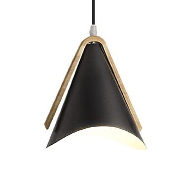 Imagem de CHENKUI Luminária pendente de metal semi-embutida estilo nórdico sombra macaron cor industrial luminária suspensa criativa moderna lustre iluminação de teto interior E27 cabeça única, para sala de