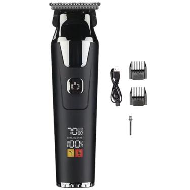 Imagem de Aparadores de cabelo para homens - Conjunto profissional de cortadores de cabelo elétricos, sem fio, recarregável, ferramenta de cuidados com visor digital inteligente para barbeiro e casa