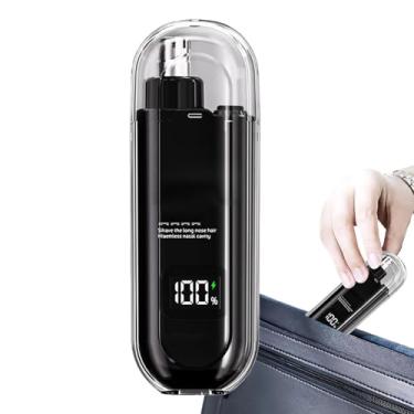 Imagem de Aparador de remoção de pelos do nariz | Aparador elétrico portátil para aparar pelos do nariz, solução de cuidados diários, equipamento de aparar o rosto para pai, marido, esposa