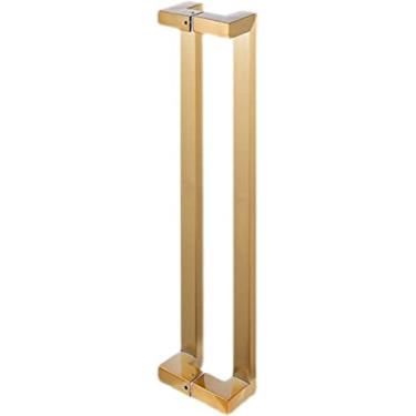 Imagem de Maçaneta de porta 50/48/32/24 polegadas, puxador de porta de empurrar interior exterior, puxador de porta de vidro de chuveiro deslizante de aço inoxidável, maçaneta de porta de celeiro de madeira