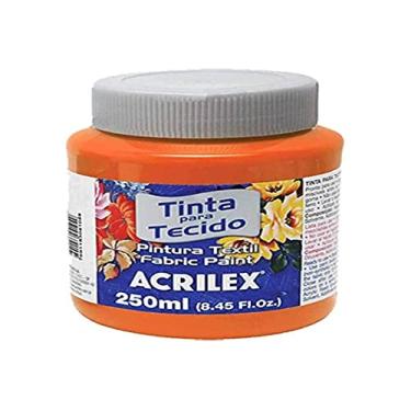 Imagem de Acrilex 04125517 - Tinta Para Tecido Fosca, Laranja, 250 ml