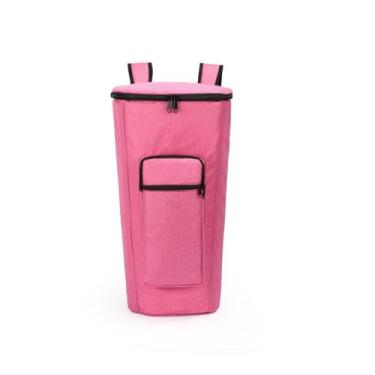 Imagem de Fxzqgnh Bolsa para Tambor Djembe, Mochila para Djembe, Reforçada, com Zíper, Portátil, Impermeável E à Poeira, Estojo para Transporte de Tambor Afr, 12 polegadas rosa