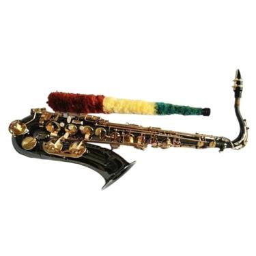 Imagem de Saxofone instrumento saxofone tenor B instrumento musical saxofone preto niquelado acessórios saxofone tenor profissional