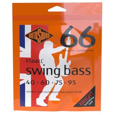 Imagem de Rotosound Cordas de Baixo de Aço Inoxidável RS66LC Swing Bass 66 (40 60 75 95)