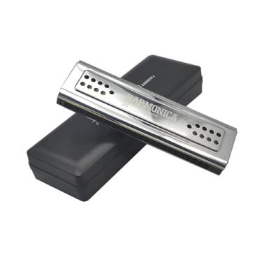 Imagem de Gaita profissional 24 furos dupla face C e G chave tremolo gaita fósforo bronze palheta aço inoxidável