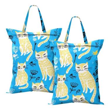 Imagem de SEHANY 2 peças de sacos grandes de lavanderia com alça, à prova d'água, bolsa de roupa para viagem e natação