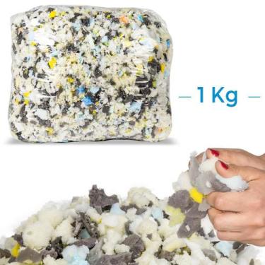 Imagem de 1 Kilo De Flocos Espuma Para Enchimento Almofada Puffs - RL