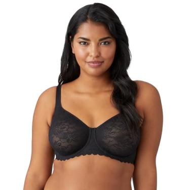 Imagem de Wacoal Sutiã de renda macio com aro, Preto, 34D