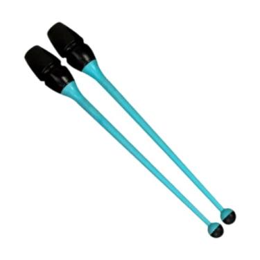 Imagem de Dynwave Maças de ginástica rítmica conectáveis, equipamento de treino de ginástica profissional e leve de 45,5 cm para treino e apresentações no palco, Azul