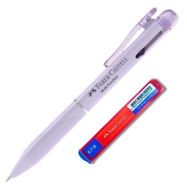 Imagem de Lapiseira E Caneta Poly Multifunções 3 Em 1 Faber-castell Lilás