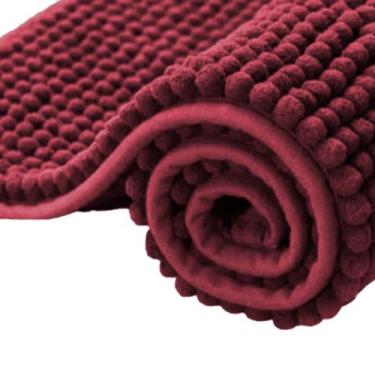 Imagem de Tapete Dedinho Bolinha 45x65 Vermelho Areas de Passagem Macio - RG Sho