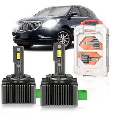 Imagem de SENROBO Apto para Buick 2014-2017 Enclave Envision Lacrosse Regal 2016-2019 Cascada D3S apenas lâmpadas de xênon, projetor 13587843 substituição de luz HID 35W, 30000LM 6000K D3SC1 luz bi-xenon