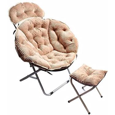 Imagem de Espreguiçadeira dobrável com gravidade zero, espreguiçadeiras ao ar livre, adequada para escritório, casa, escritório, almoço, exterior, pátio, piscina, cadeira dobrável