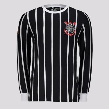 Imagem de Camisa Coimbra Manga Longa Corinthians Retrô Democracia Masculina-Masculino
