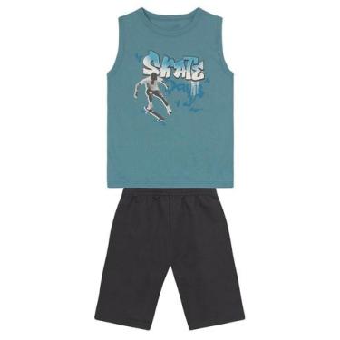 Imagem de Conjunto infantil menino de skate Brandili, 8, Azul