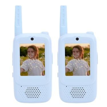 Imagem de Asixxsix Vídeo Walkie Talkies para Crianças, 2 Pacotes de Walkie Talkies Portáteis Recarregáveis ​​com Vídeo Em Tempo Real, Rádio Bidirecional de Longo Alcance de 1640 Pés para Meninos