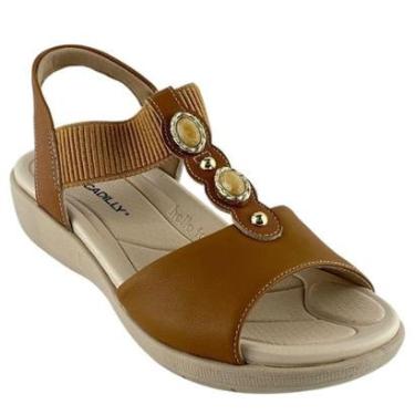 Imagem de Sandália Piccadilly Feminino Conforto com Detalhes Dourados 239033-Feminino