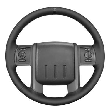 Imagem de MEWANT Capa de volante com costura DIY para Ford F-250 F-350 F450 F550 XL 2008-2016/Expedition 2007-2014 Acessórios de volante para Ford F-250 F-350