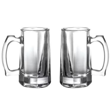 Imagem de Kit 2 Caneca De Chopp Vidro Cerveja Copo Chop Zero Grau - Real Lar