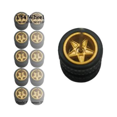 Imagem de Carros De Brinquedo Em Escala 1/64 Com Pneus De Borracha Destacáveis, 