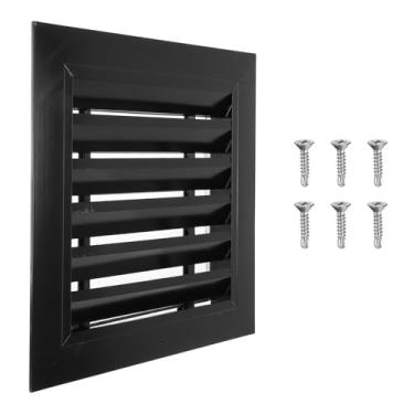 Imagem de PATIKIL Ventilação de empena de 30 x 30 cm, 1 peça de ventilação de galpão de parede de liga de alumínio grade de ar quadrada com filtro inoxidável para teto de garagem no sótão da casa, tamanho da