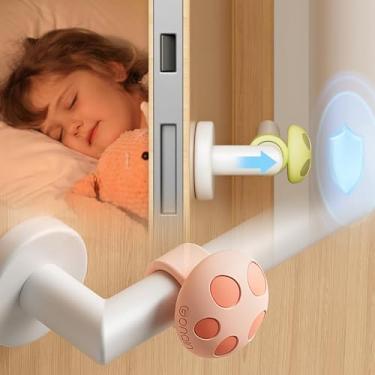 Imagem de Tampa de parede e maçaneta de porta – Protetor de parede de cogumelo de silicone mais forte, almofada de proteção de buffer, amortecedor de maçaneta, silenciador de borracha macia para escritório em